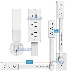AC Outlet Extender Stick – Electrical Socket Extension For Tight & Hidden Areas