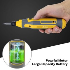 4V Cordless Electric Screwdriver Kit USB Rechargeable Power Tool 43PCS Bits Set