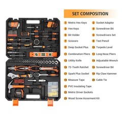 247 Piece Tool Set Auto Repair Tool Combination Package Socket Wrench Mixed Tool