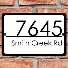 Customized Home Address Sign Aluminum 12″ x 8″ Custom House Number Plaque