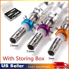 3PCS Tubular 7 Pins Tool Stainless Adjustable Tool 7mm 7.5mm 7.8mm 3 Inner Rods