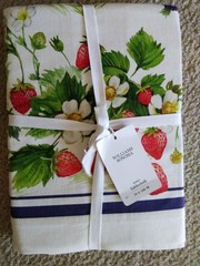 NWT Williams Sonoma Berry Tablecloth Summer Fruit Vines 70″ x 108″