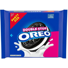 OREO Double Stuf Chocolate Sandwich Cookies, Party Size, 24.95 oz package,