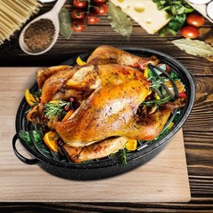 Roasting Rack, Black with Integrated Feet, Enamel Finished, Nonstick, (10”x6.5”)
