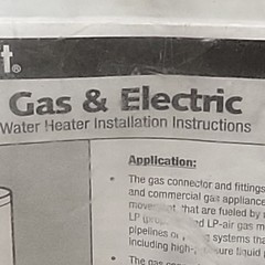 BrassCraft Gas & Electric Water Heater Fittings Kit w/ Installation Instructions