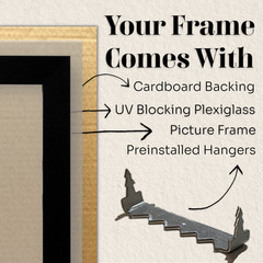 Black Puzzle Frame .75″ Inch Wide – Handmade Solid Wood Picture Frames