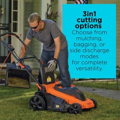 BLACK+DECKER Electric Lawn Mower, Corded, 13-Amp, 20-Inch – MM2000