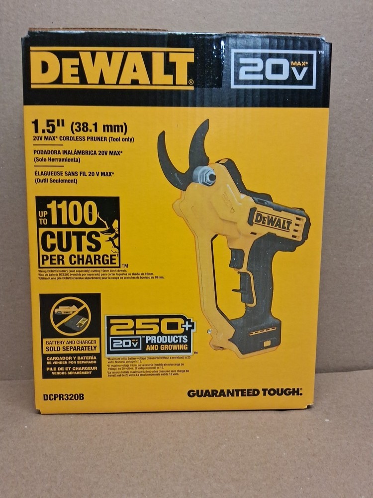 DEWALT DCPR320B 20V MAX 1.5″ Cordless Pruner – Yellow