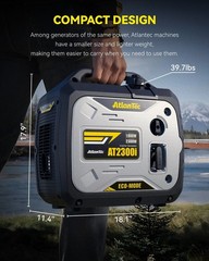 2300W Inverter Generator Gas Power Campe RV Home Backup Job site Construction
