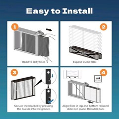 2-Pack 313 Filter Replacement for AprilAire Whole House Air Purifiers MERV 13