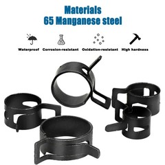 Self Clamping Spring Hose Clips Carbon Steel Clamps Sealing Radiator Heater OEM