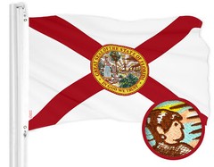 G128 Florida FL State Flag 2×3 Ft Embroidered 210D Polyester