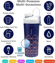 Set of 2 pcs 26 oz. Insulated Stainless Steel Double Wall Shaker Water Bottle