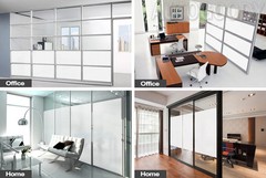 Frosted Glass Film Static Cling Office Bedroom Bathroom Home Window Tint