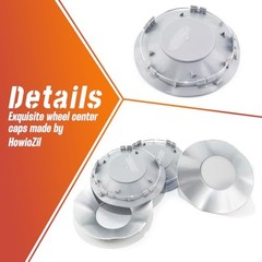 4Pcs 153mm(6.02in) Wheel Center Caps for 645i 650i 6-Series E63 E64 Silver