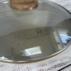 Natural Elements Induction Ready Non-stick 12.5” Wok Pan w/ Lid – Slight BEND
