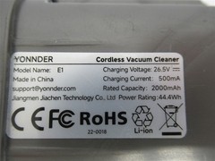Yonnder E1 , 26.5V , 2.0 Ah Li-Ion Rechargeable Battery For Cordless Vacuum