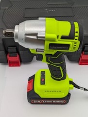 Impact Wrench Gun BRUSHLESS Cordless 20V Li-Ion 1/2” Driver 2200RPM 2 BATTERIES