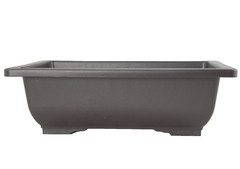8 Rectangular Plastic Bonsai / Cactus & Succulent Pot 10″x 7.5″x 3″ Dark Brown