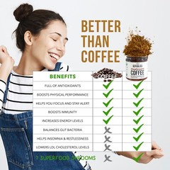 10-Pack Box La Republica Mushroom Coffee (Instant Full-Fruit Bodies Lion’s Mane)