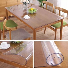 Premium Clear Plastic Vinyl Table Cover Tablecloth Protector – Sold Folded