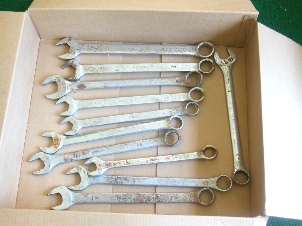 Set 11 XL Extra Large Combination Wrenches Tools