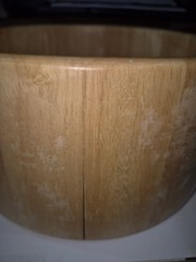 10″ x 5″ Wooden Salad Bowl, Smooth Finish, Hand Wash Only, Round OT15
