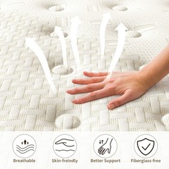 12” Hybrid Mattress Gel Memory Foam Spring FULL Size Bed IN BOX 12”*75”*54”
