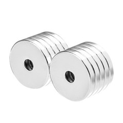 7/8 x 1/8 Inch Neodymium Rare Earth Countersunk Ring Magnets N52 (10 Pack)