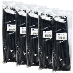 500 PCS BLACK 12″ inch Network Cable Cord Wire Tie Strap 52 Lb Zip Nylon USA