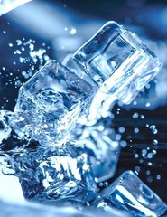 Clear Fake Ice Cubes, 20 PCS 0.8″ Plastic Ice Cubes Acrylic Clear Ice Rock