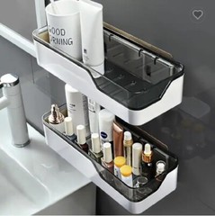 Triangular Corner Shower Caddy – Bath Storage Organizer Shelf, Bathroom Holder