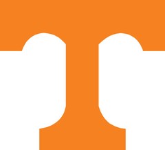University of Tennessee Power T White or Orange Vinyl Decals Choose your size