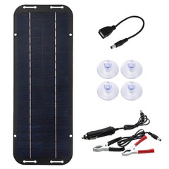 30W Solar Panel 12V Trickle Charger Battery Charger Kit Maintainer Boat Car RV