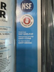 Samsung HAF-QINS/EXP Refrigerator Water Filter DA97-17376B NEW Sealed in Package