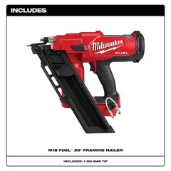 Milwaukee Tool 2745-20 M18 Fuel 30-Degree Framing Nailer (Tool Only)