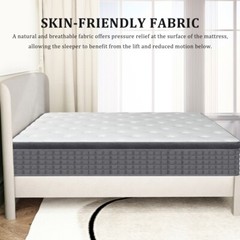 MICOOLS 12/14 Inch Mattress Twin Full Queen King Size Medium Firm Bed In a box