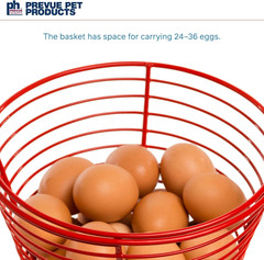 7.88 Inch Red Egg Basket 468