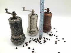Handmade Turkish Salt Pepper Spice Grinder Mill 4.2in , Pepper Grinder US SELLER