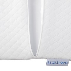 Memory Foam Back Pillow / Half Moon Lumbar Bolster Wedge Pillow By Bluestone