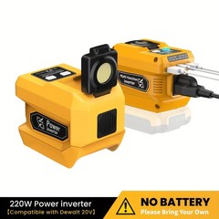2-in-1 Power Station for Dewalt 20V Battery 300W DC Regulator 220W AC Inverter