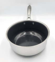 Hexclad Hybrid Non Stick Pot Stainless Steel Saucepan 3-Quart – With Lid