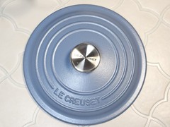Le Creuset Matte Mineral Blue 20cm 2.75qt Dutch Oven Classic CHIPPED Shiny Mint