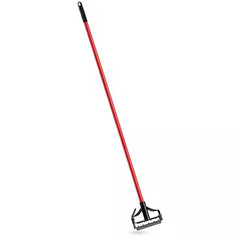 Commercial Industrial All Purpose Heavy Duty Mop Handle Red Steel Grip 60-inch