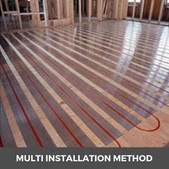 200-4′ Omega Aluminum Radiant Floor Heat Transfer Plates for 1/2″ PEX Tubing