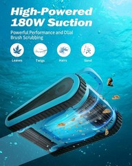 Robotic Pool Cleaner Cordless Pool Vacuum Robot Wall Climbing for Inground Pools