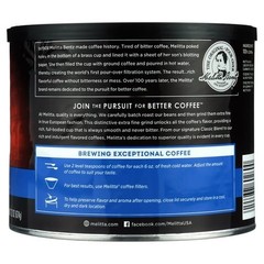 Melitta Classic Roast Caffeinated Canned Coffee, 22oz Can NEW