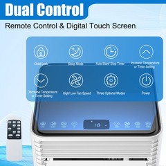 10000 BTU Portable Air Conditioner 3-in-1 Air Cooler w/Dehumidifier & Fan Mode