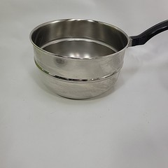 Vintage Farberware 2.5 Quart Stainless Steel Double Boiler Saucepan & Lid USA