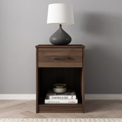 Ardent Nightstand W/ 1 Drawer Dark Walnut